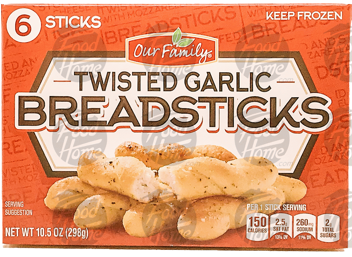 Our Family  breadsticks, twisted garlic, 6-count Full-Size Picture